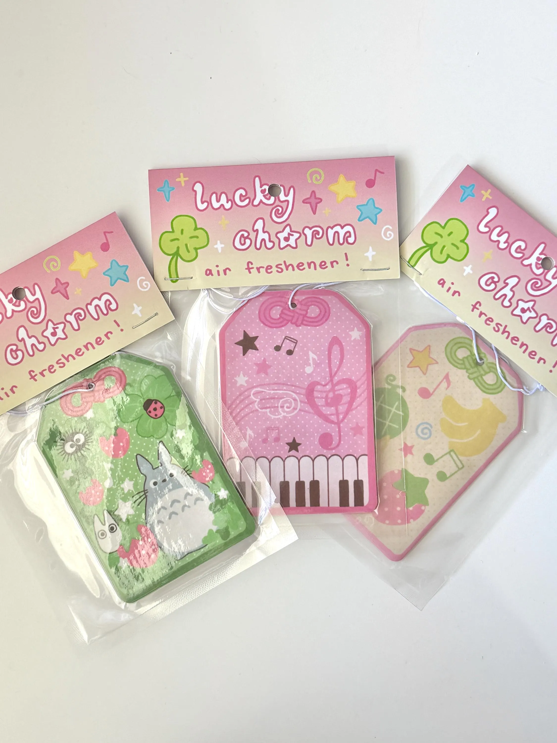 Cute Car Air Fresheners | Various Fruit Scents | Car Accessory | Room Decor | Scented Lucky Charm | Sanrio | Studio Ghibli | Miffy | Smiski
