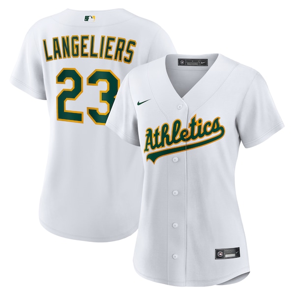 Shea Langeliers Athletics Nike Women's Home Replica Jersey - White