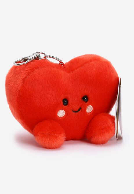 Kids Red Aurora Palm Pals Amore Heart Clip-On Key Clip