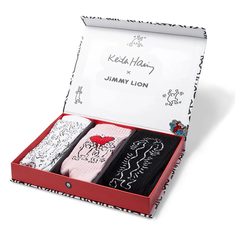 Jimmy Lion Keith Haring long socks 3 pairs