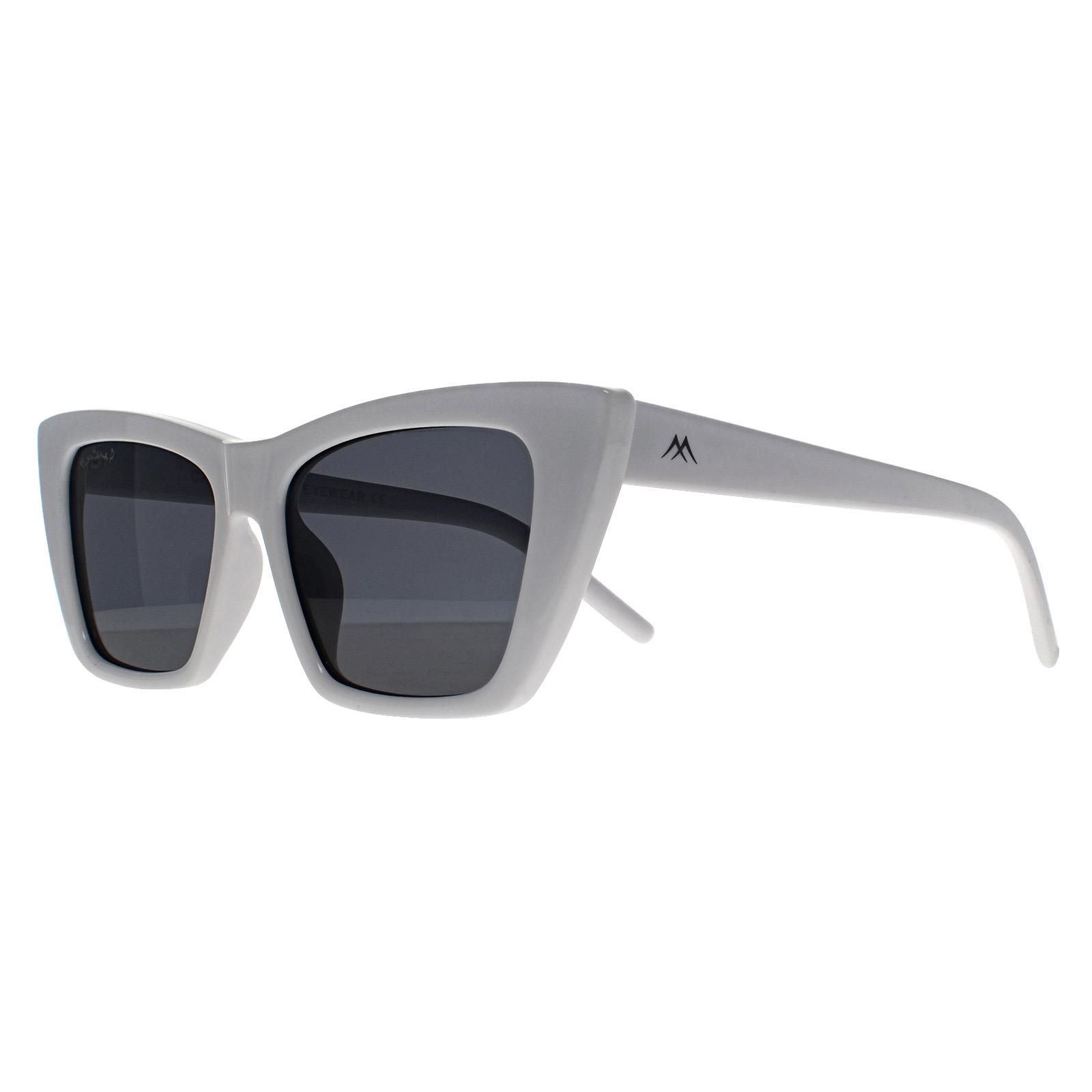 montana Cat Eye White Smoke Grey Polarized MP64