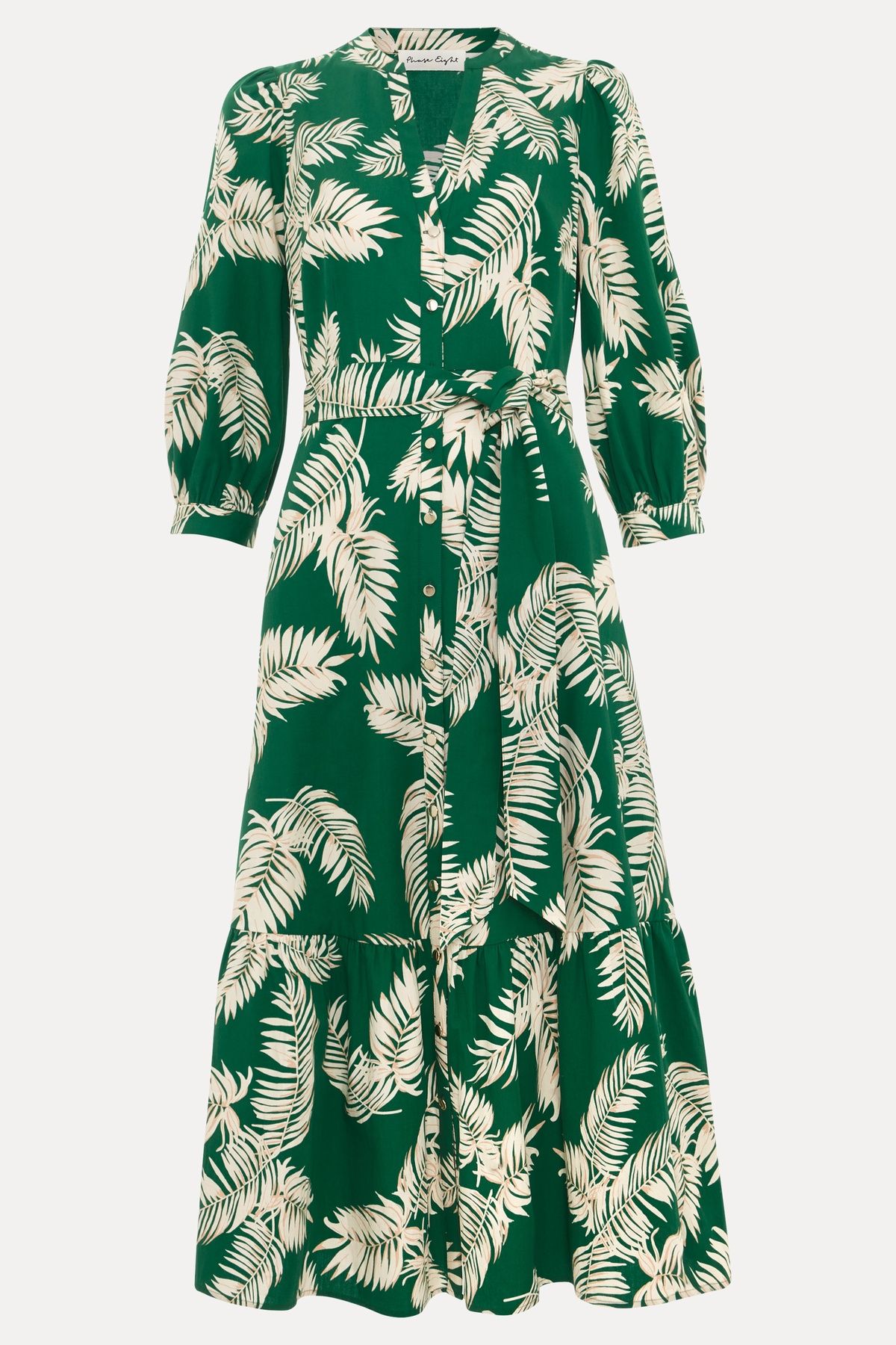 Phase Eight Louisa Mandarin Collar Midi Shirt Dress
