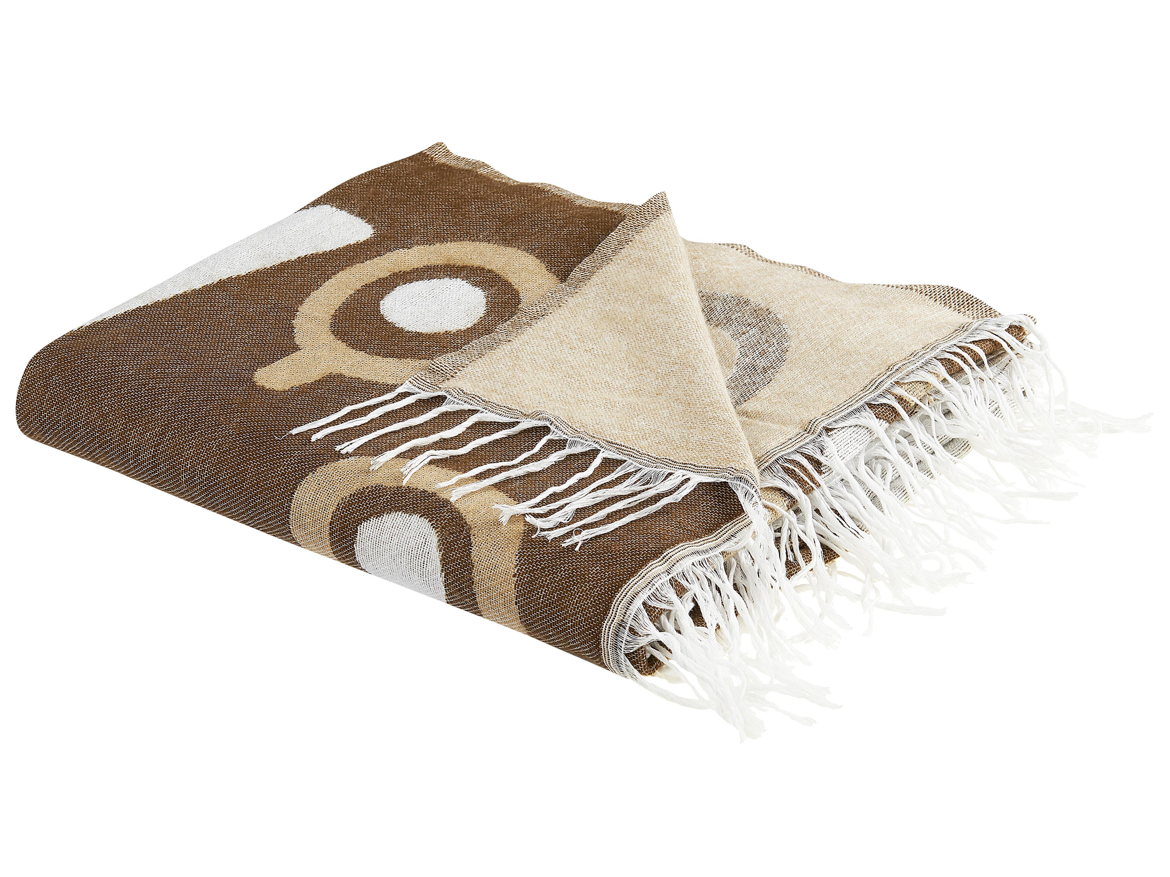 Blanket SIDDHA Fabric 130 x 170 cm Brown