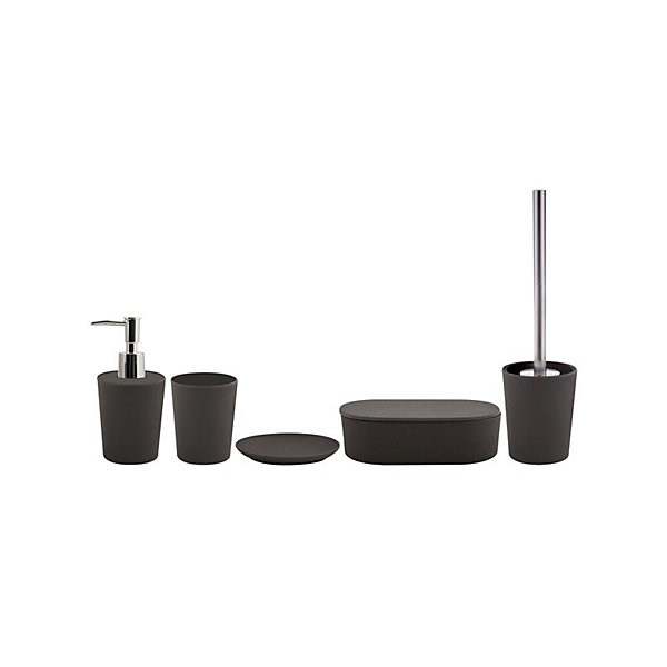 Lot d'accessoires de salle de bain Takeo Noir Spirella