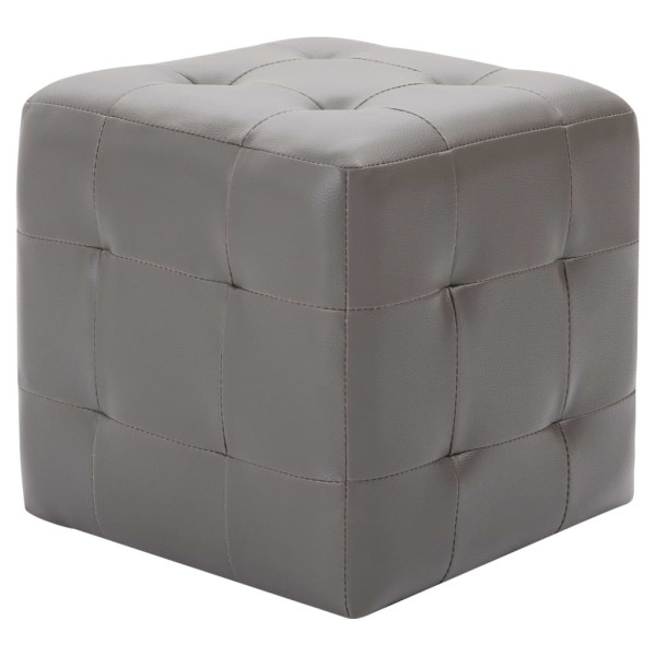 2x Szafka Nocna Stolik Komoda Szara Do Sypialni Pokoju Salonu 30x30x30 cm