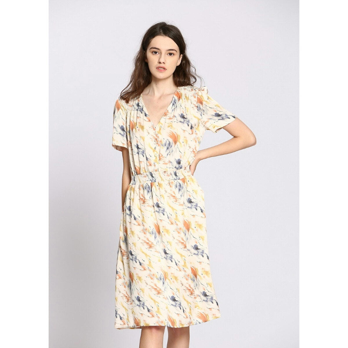 Robe imprimée manches courtes