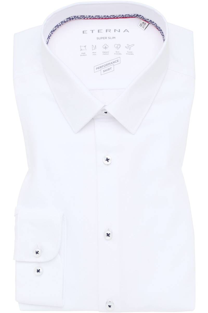 ETERNA Performance Super Slim Hemd weiss, Einfarbig