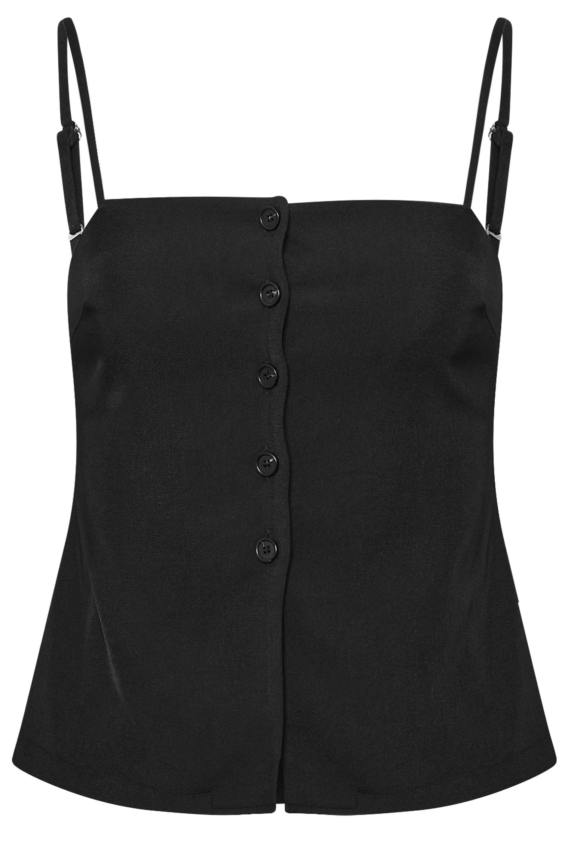 PixieGirl Petite Structured Button Vest Top