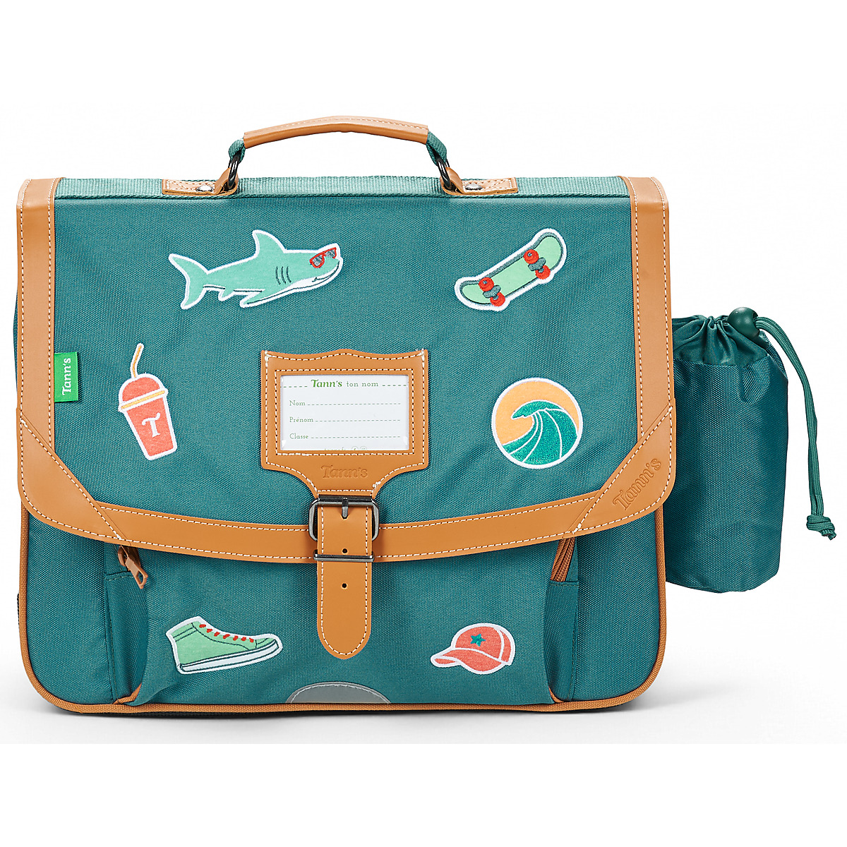Tann's - STAN CARTABLE 38CM POCHE GOURDE - Green