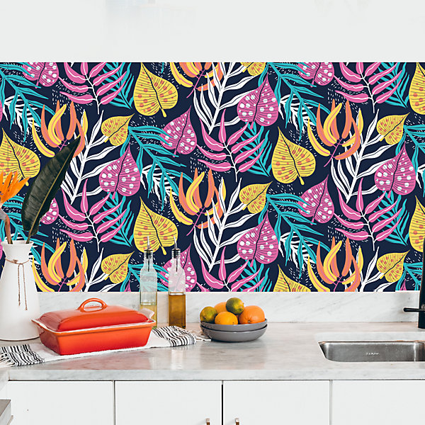 Crédence adhésive tropical 50x300 cm