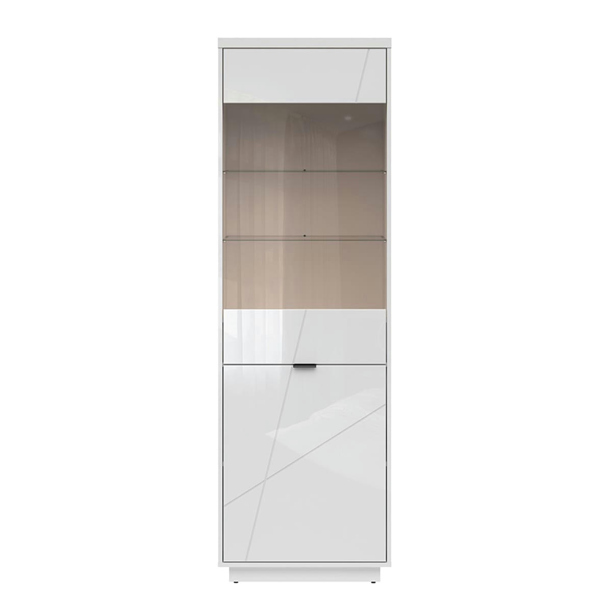 - Vitrine 2 portes blanc