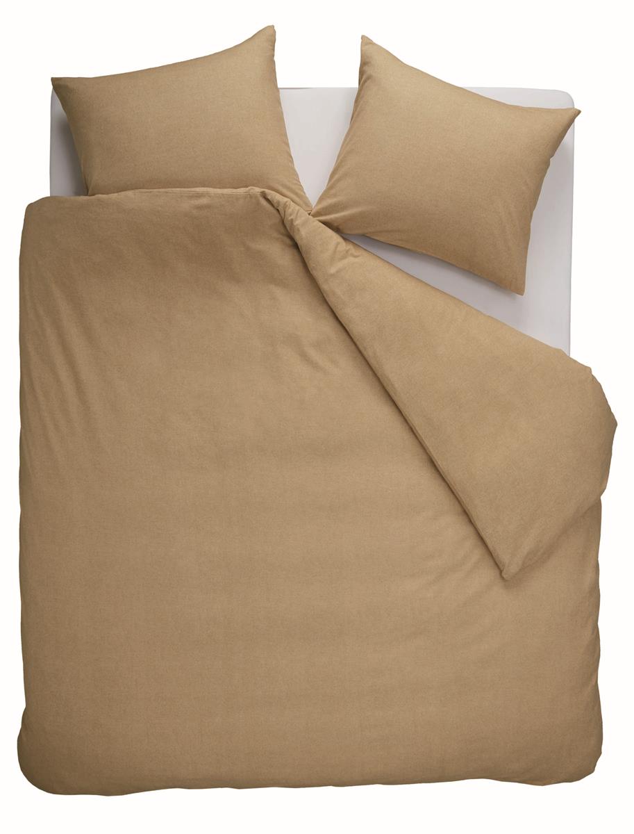 Beddinghouse Frost dekbedovertrek - Effen - Tweepersoons - 200x200/220 - Goud