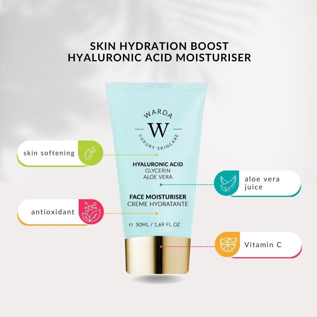 WARDA Skin Hydration Boost Hyaluronic Acid Anti-Aging Moisturiser 50ml