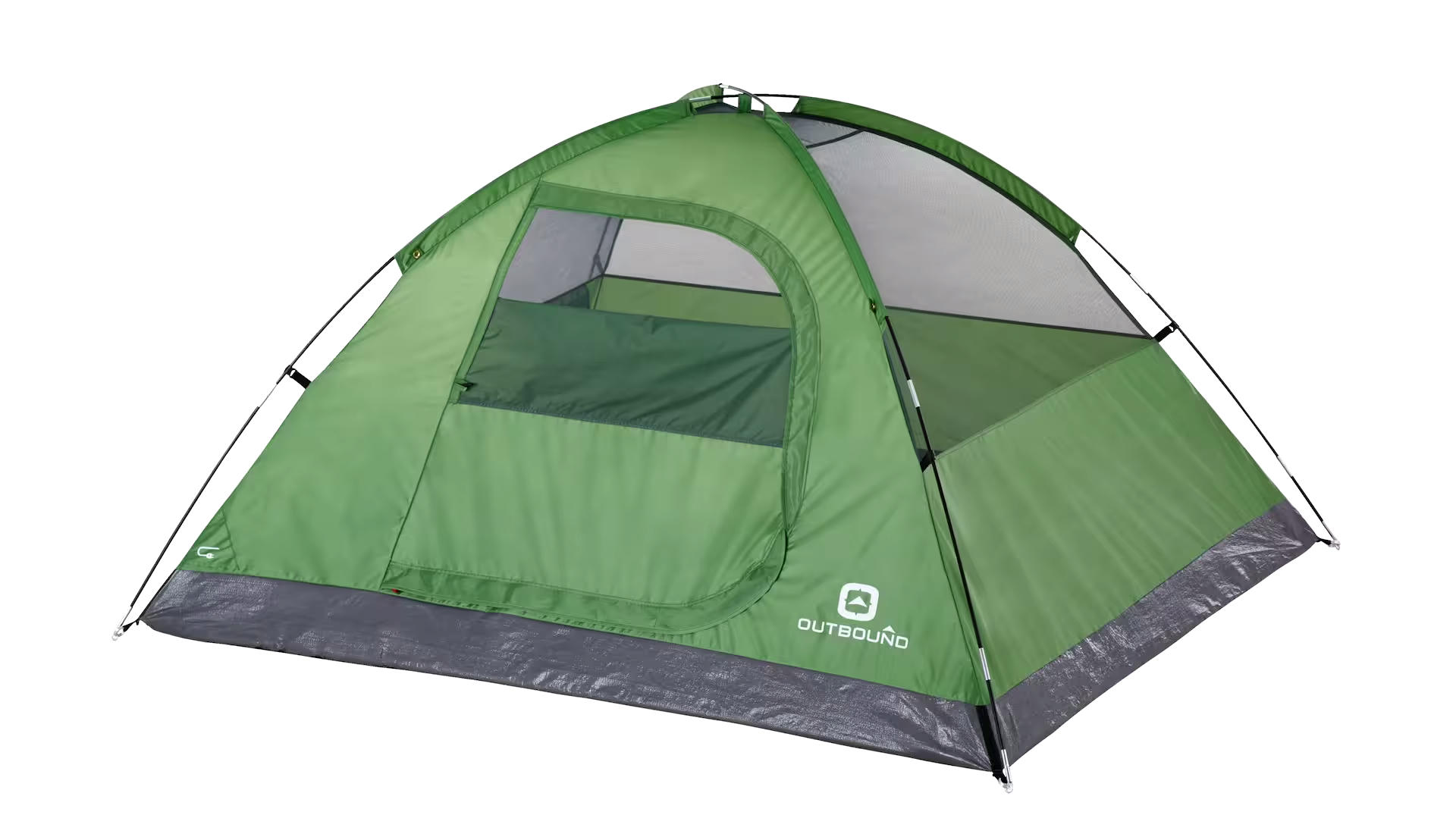 Outbound 3-Season, 3-Person Easy Set-Up Camping Dome Tent w/ Rain Fly & Carry Bag
