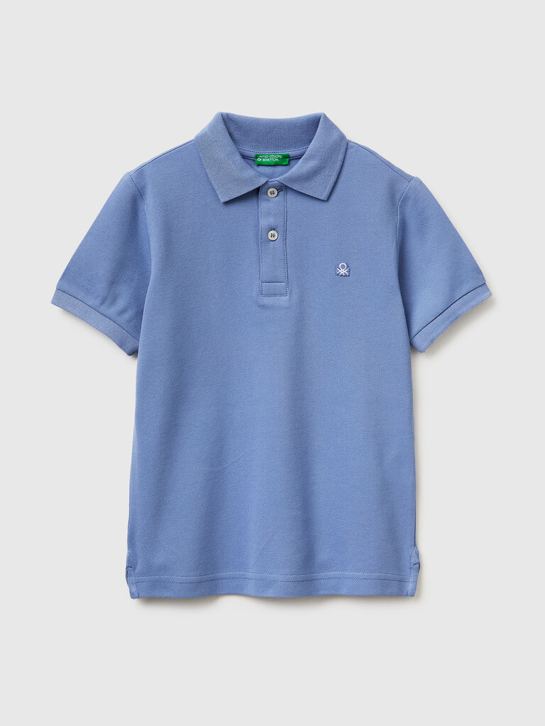 Slim fit polo in pure cotton