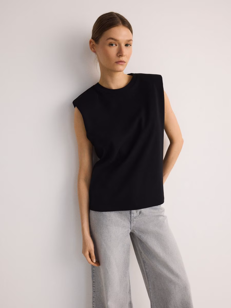 Padded Shoulder T-Shirt