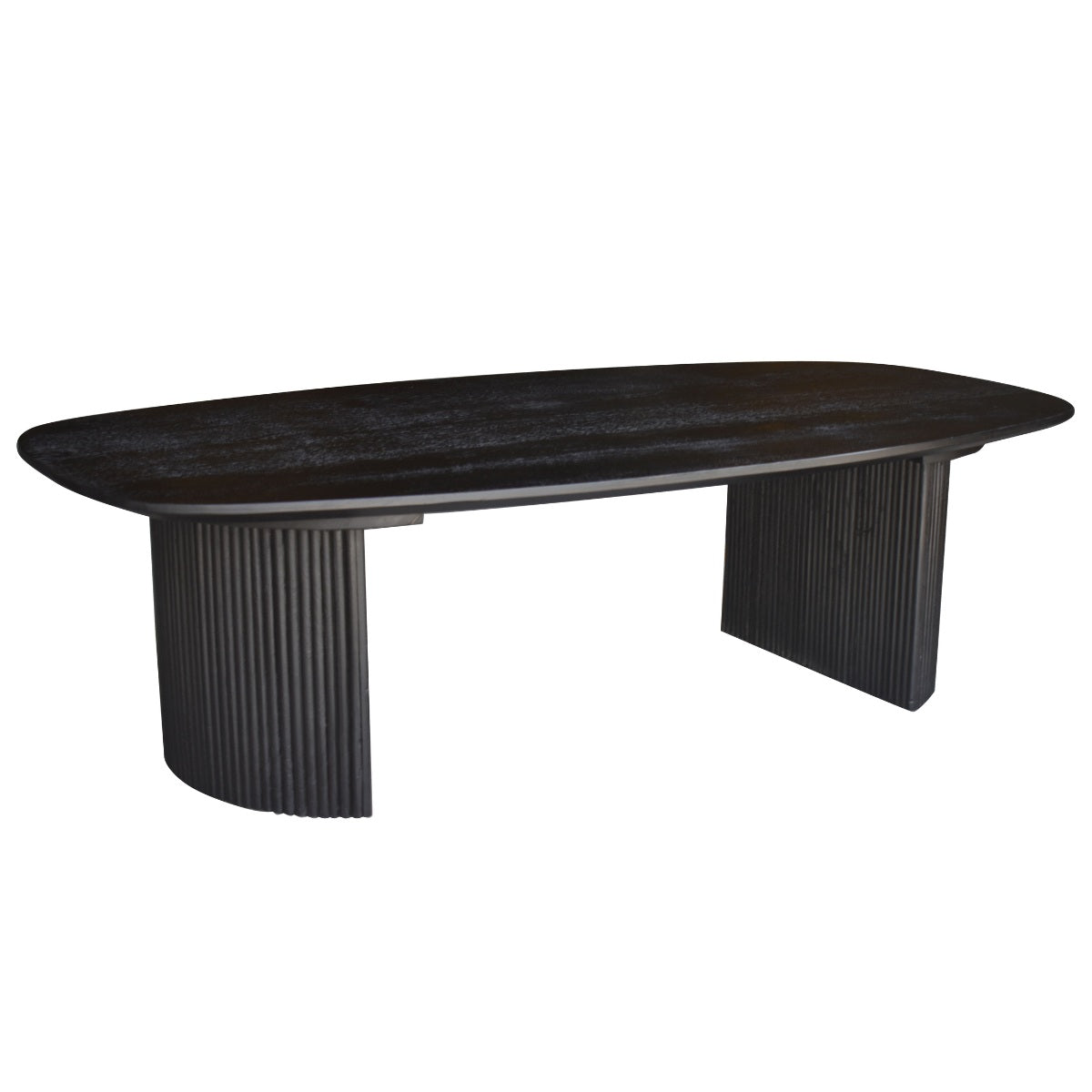 Giga Meubel Salontafel Feline - Deens Ovaal Zwart - 100cm