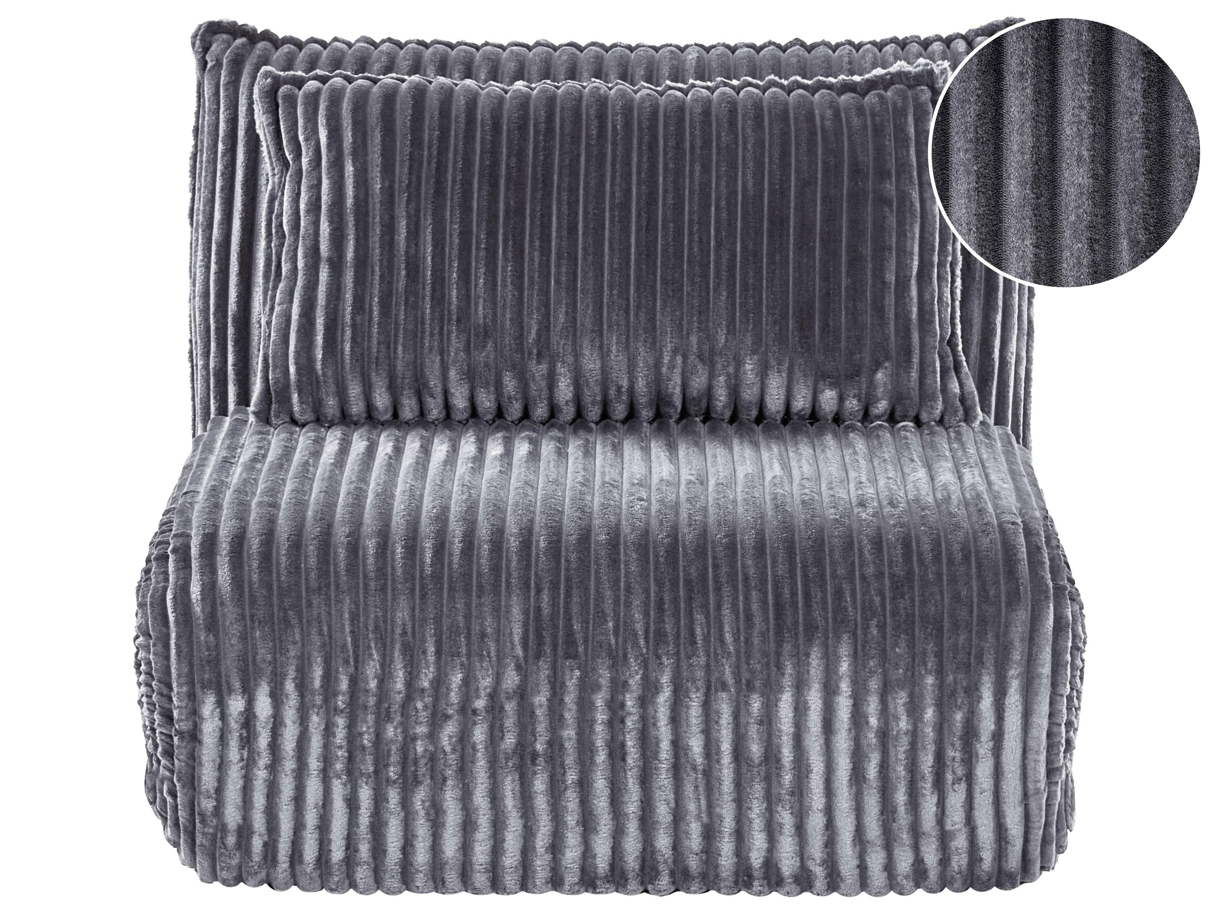 Single Sofa Bed LYSEKIL Corduroy Grey