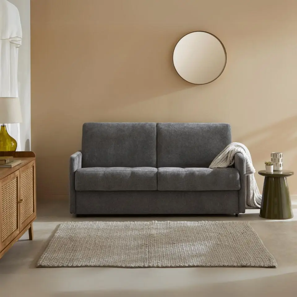 Calicosy - COSENZA Slaapbank 3-zits - Grijs - 100x175x87 cm