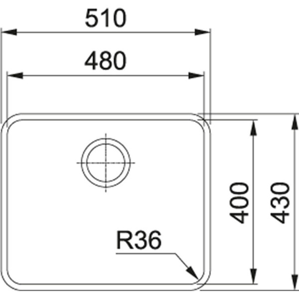 FRANKE Zlewozmywak ANX 110-48 stal jedwab 122.0204.649