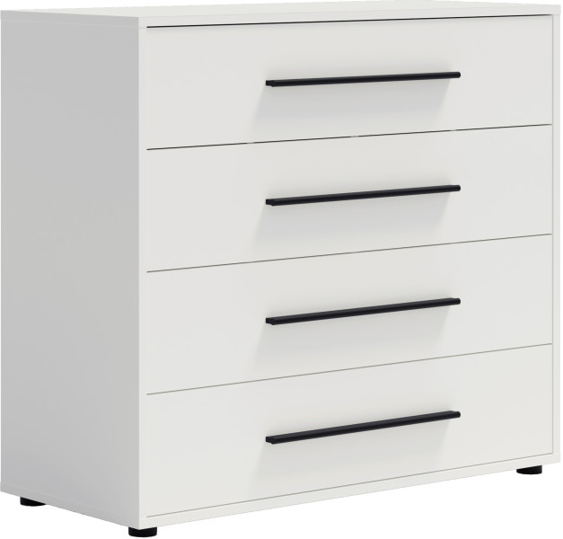Komoda 98 cm z szufladami MAXIDO biały