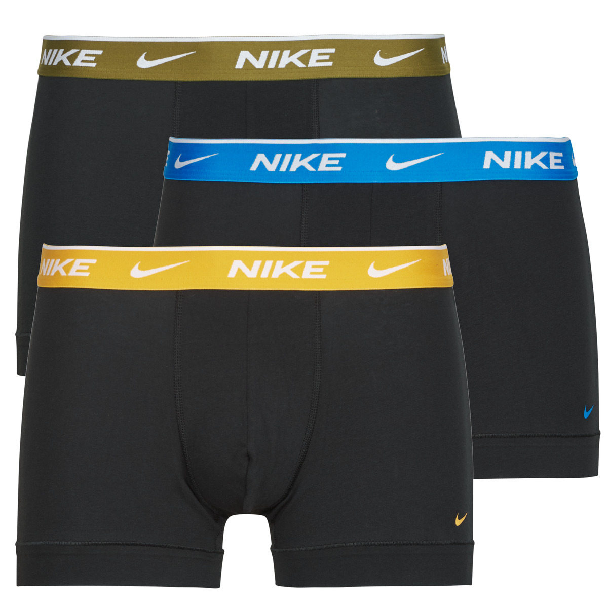 Nike - EDAY COTTON STRETCH TRUNK 3PK - Black