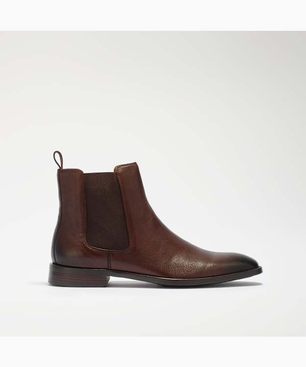 Matchin Dark Brown - Flexi Sole Leather Chelsea Boots