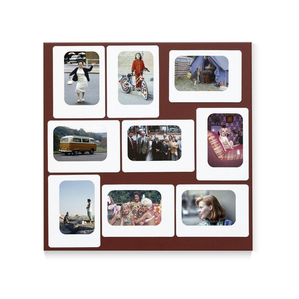 M9 - Pèle mèle magnétique oxyde rouge 45x45cm