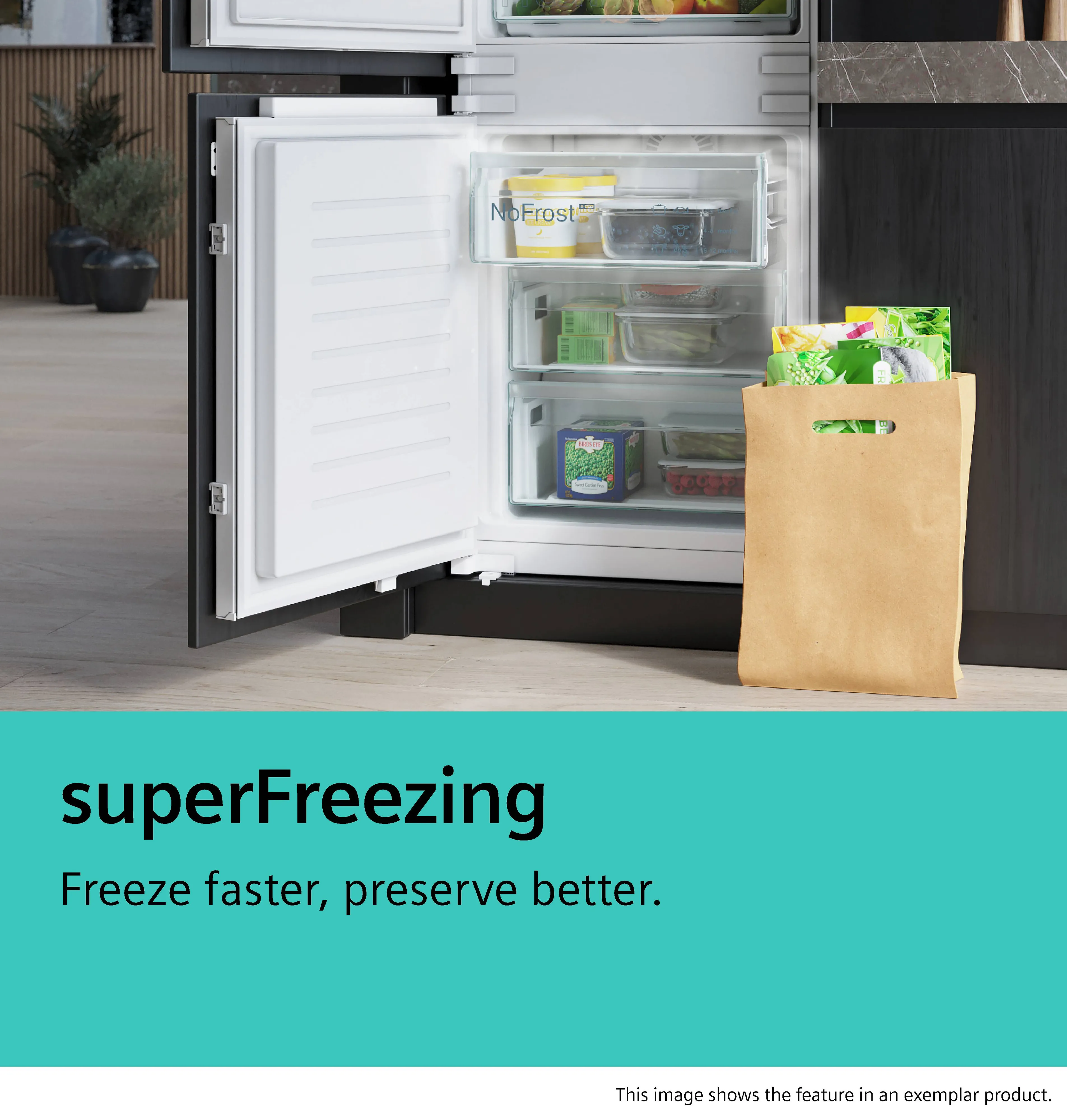 SIEMENS KG49NXXCF iQ300 Free-standing fridge-freezer with freezer at bottom 203 x 70 cm Brushed black steel antiFingerprint, Total noFrost