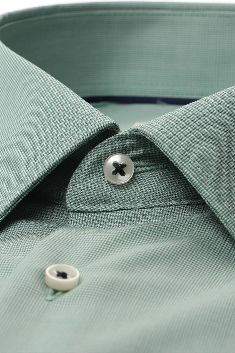 ETERNA Slim Fit Tencel Hemd hellgrün, Strukturiert