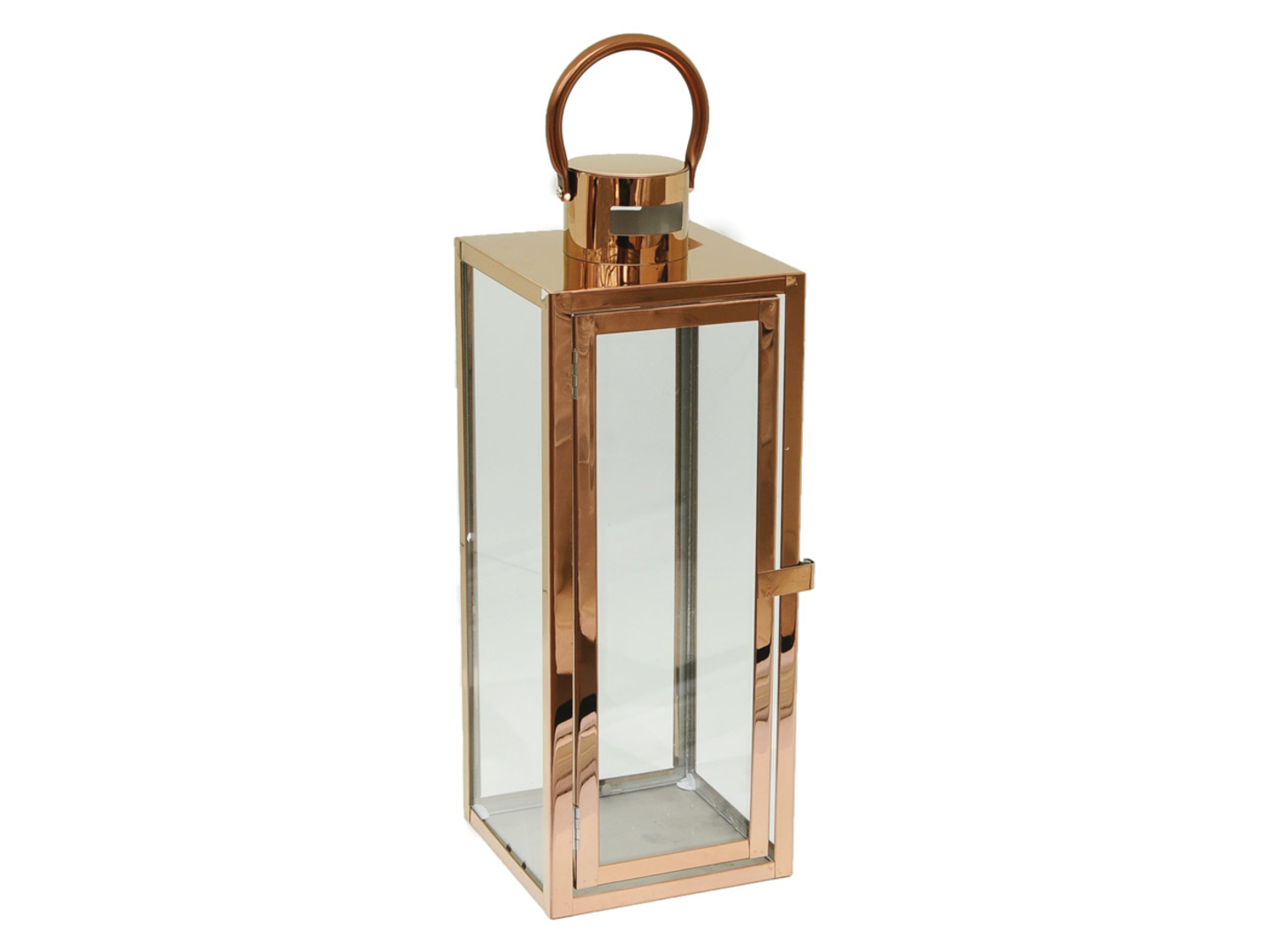 Latarnia metalowa Barcelona M 39 cm miedziana