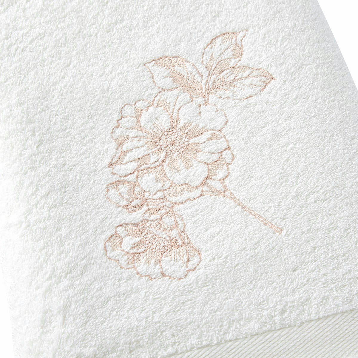 VILLANDRY - Drap de bain coton blanc 90x150 cm