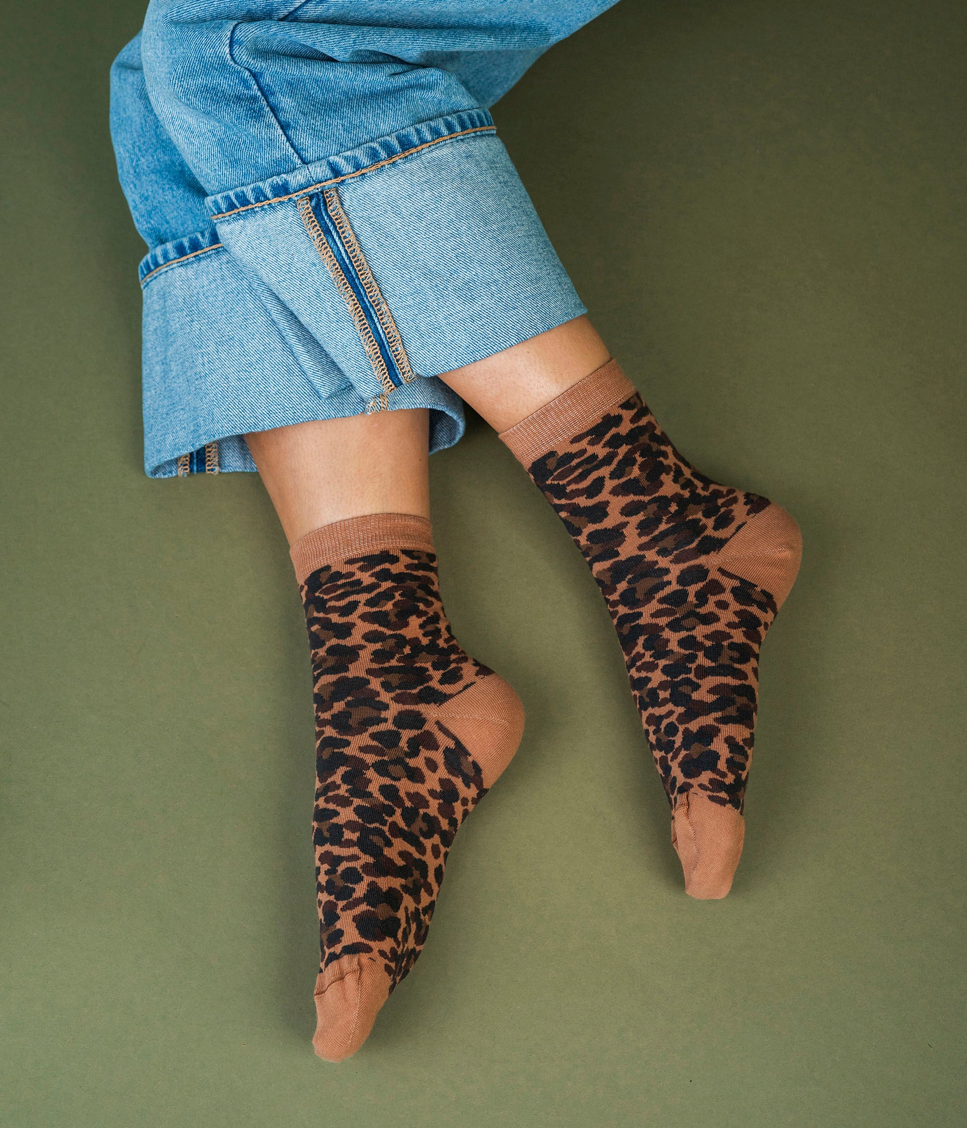 Chaussettes Ninalou léopard