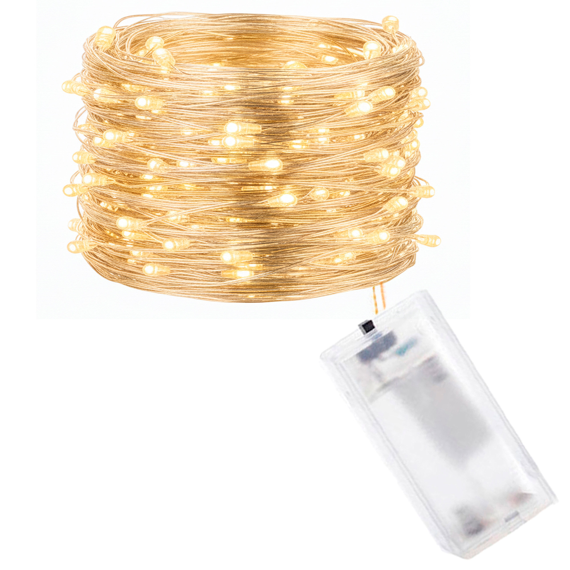 Lampki choinkowe 50 LED druciki mikro na baterie
