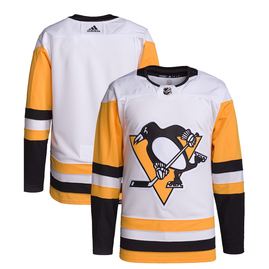 Pittsburgh Penguins adidas Away Primegreen Authentic Pro Jersey – White
