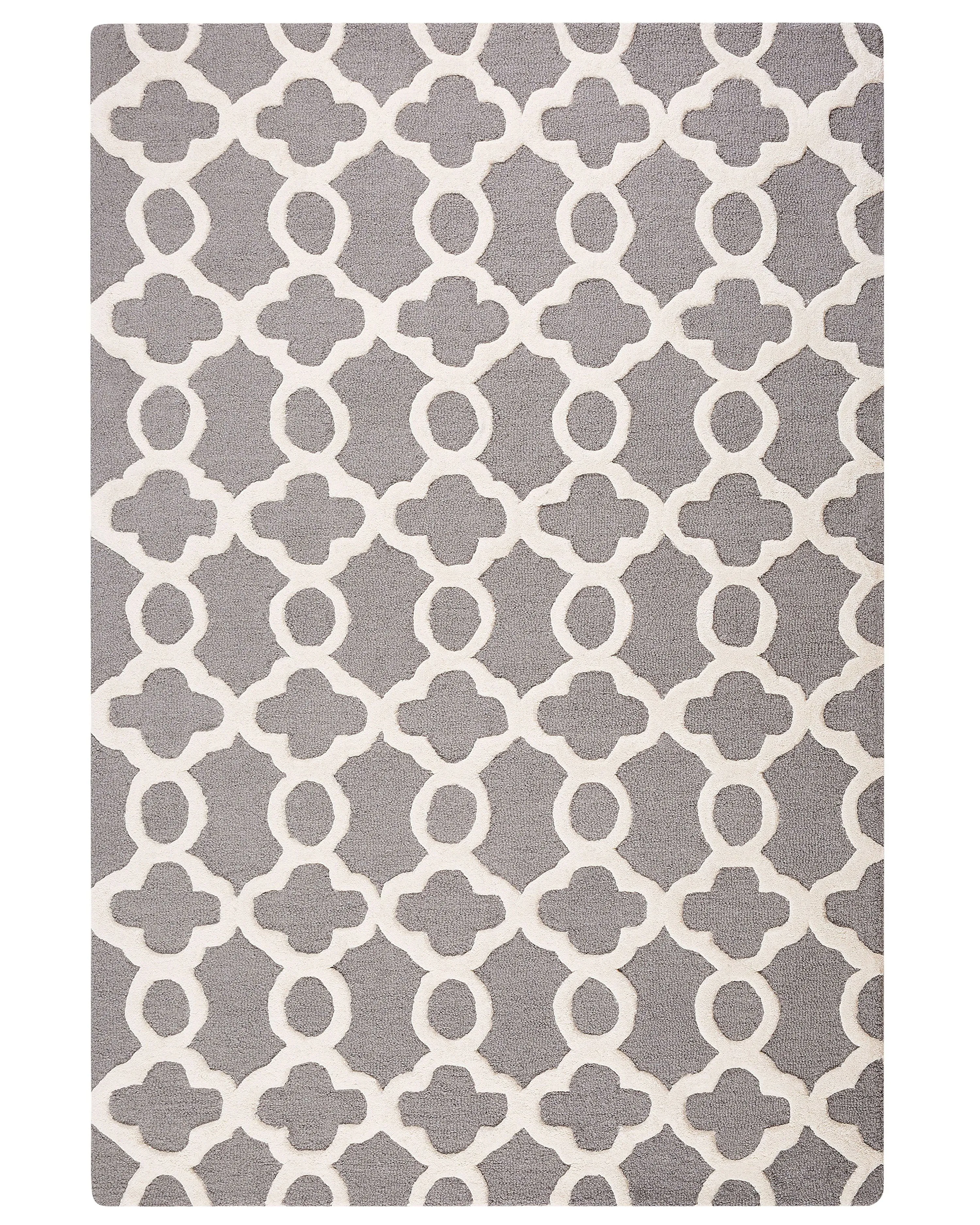 Rug ZILE Grey 140 x 200 cm Wool