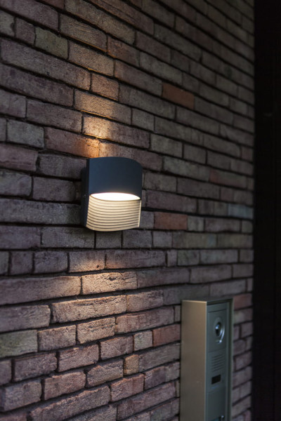 Kinkiet zewnętrzny LOTUS antracytowo-biały LED 1x11W 500lm IP54 Lutec