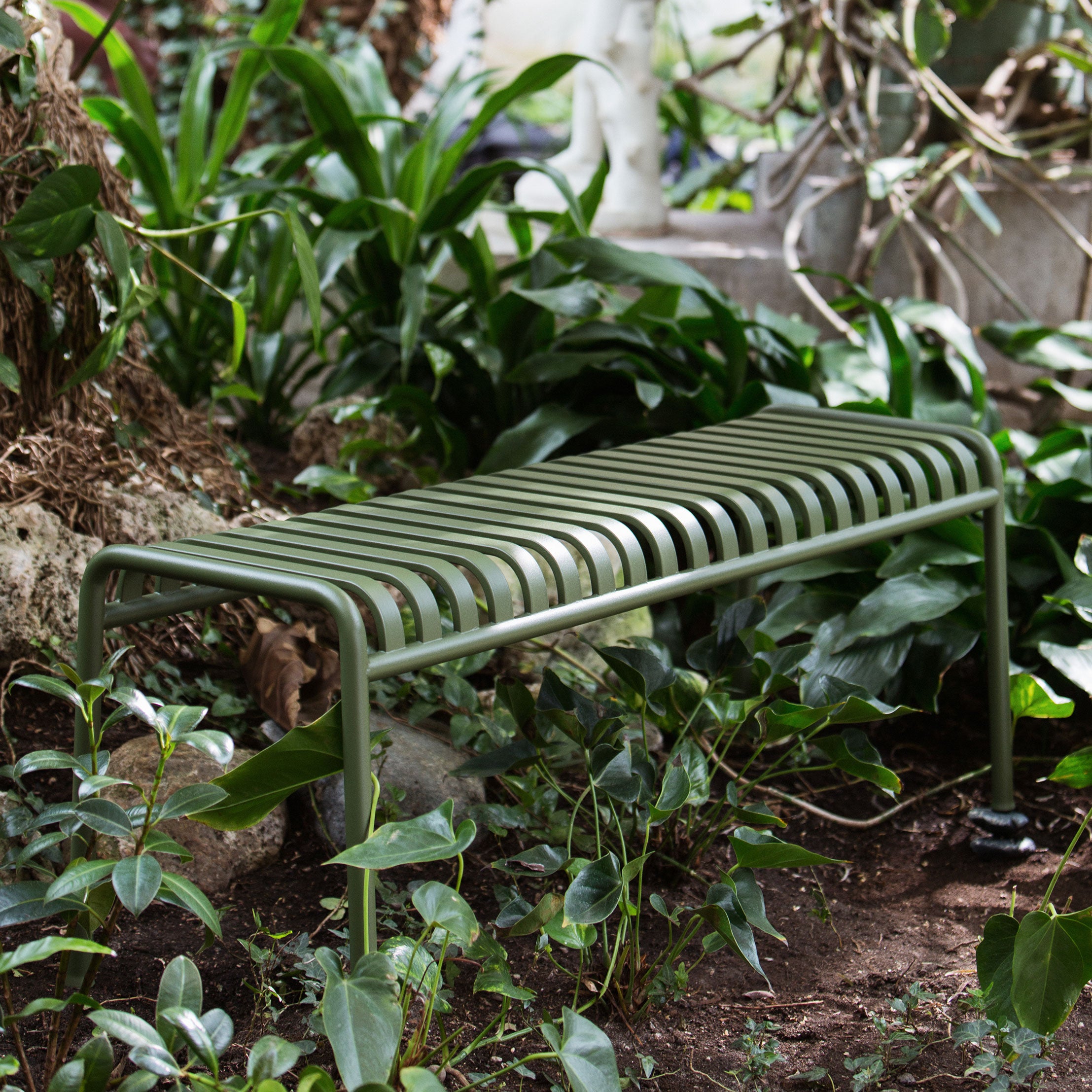 HAY Palissade Tuinbank 120 cm - Olijfgroen