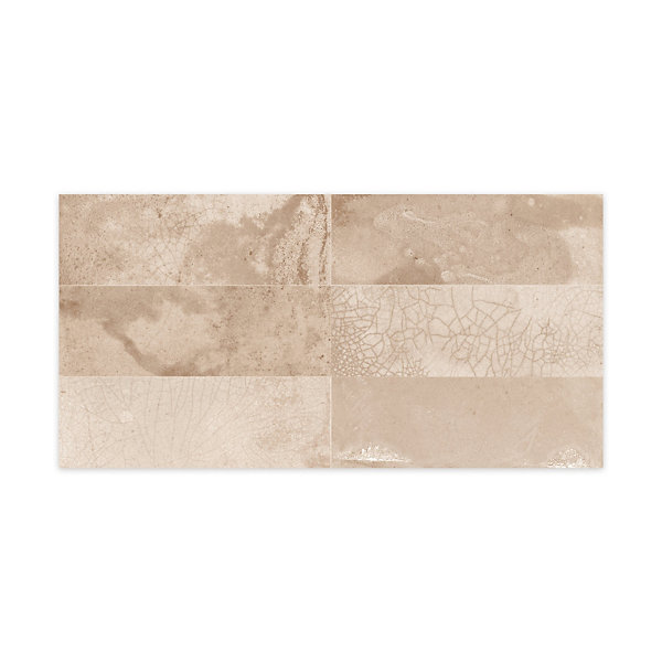 Carrelage Vintage effet Zellige Beige 40x20x1,03 cm Patrina - Mur intérieur (vendu par carton de 0,96 m²) - RO'MA CARRELAGE
