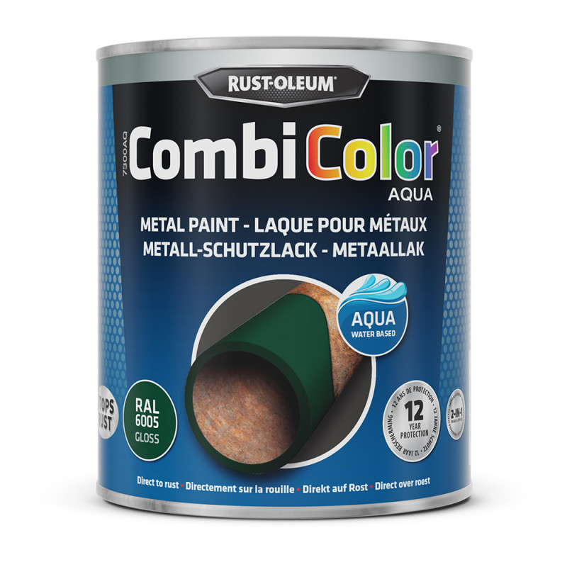 Laque Combicolor Aqua vert mousse brillant 0,75 L RUST-OLEUM