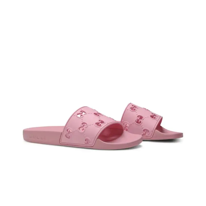 Gucci Womns GG Slide Rubber Sandals 573922