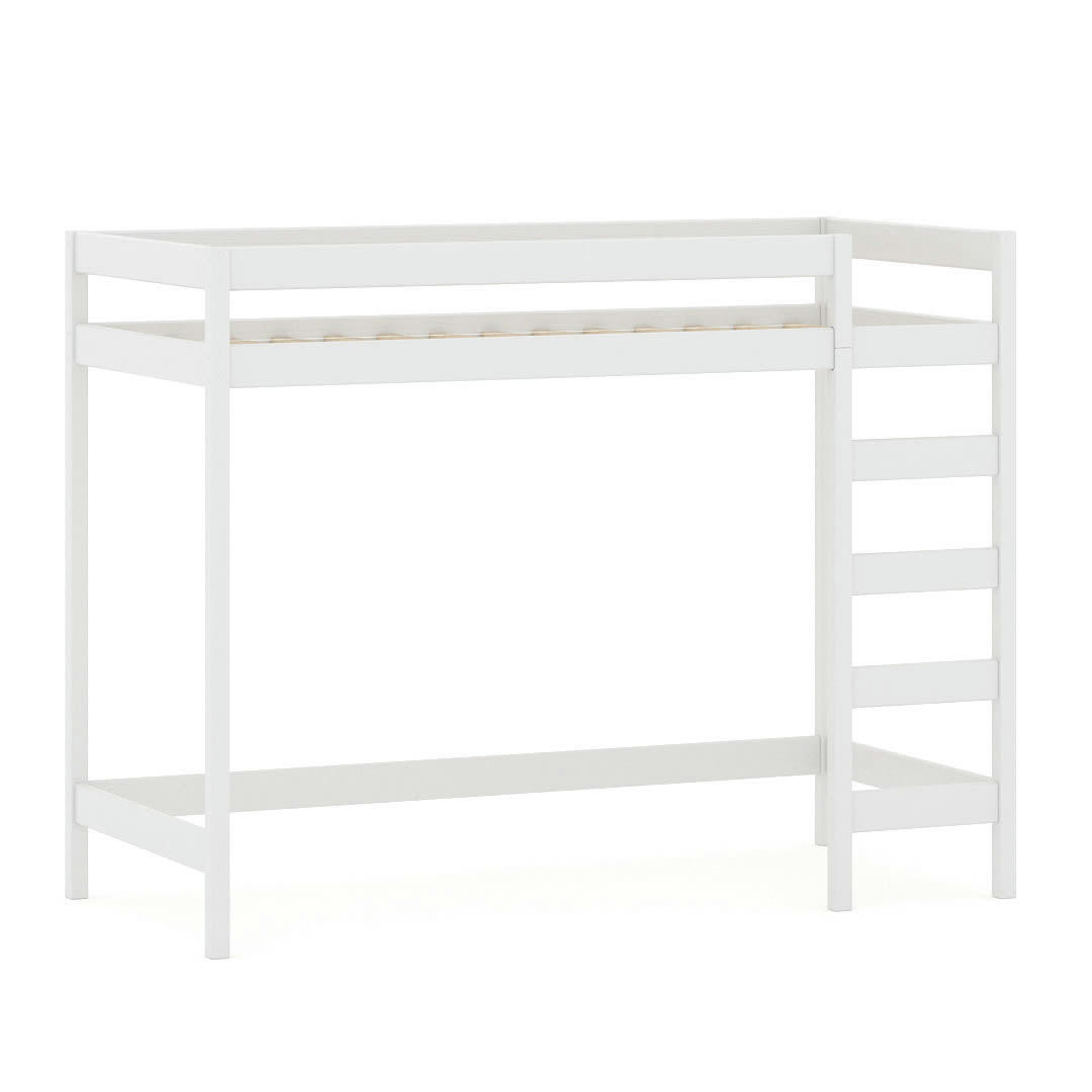- Lit mezzanine en pin massif 200x90 blanc