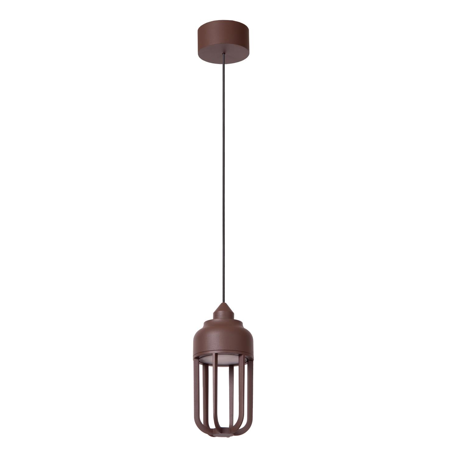 Lucide WELLS Hanglamp - Roest bruin