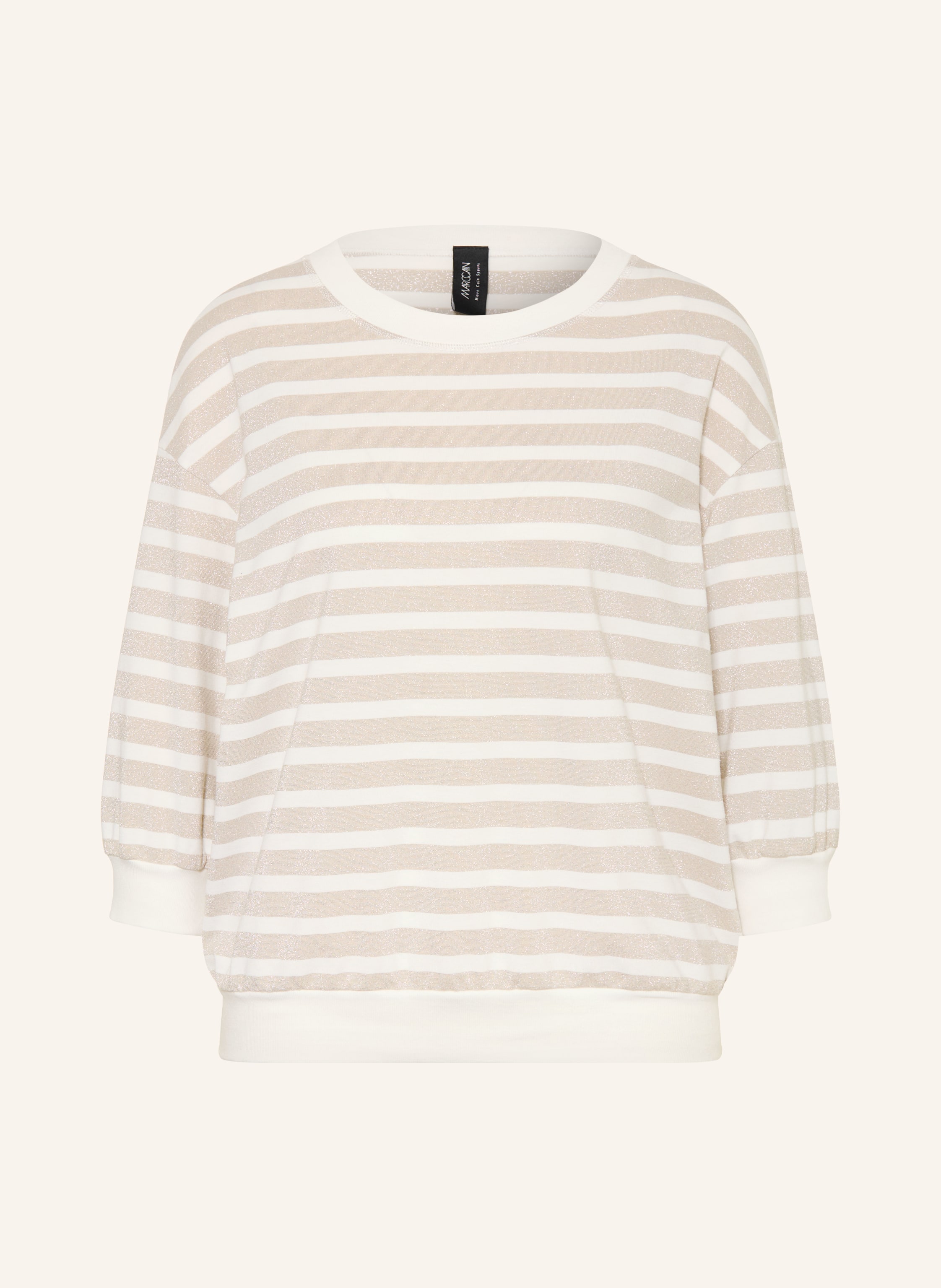 MARC CAIN Shirt mit 3/4-Arm und Glitzergarn