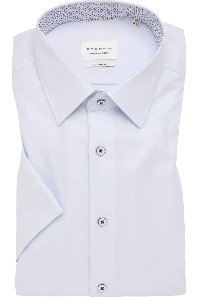 ETERNA Modern Fit Hemd hellblau, Einfarbig