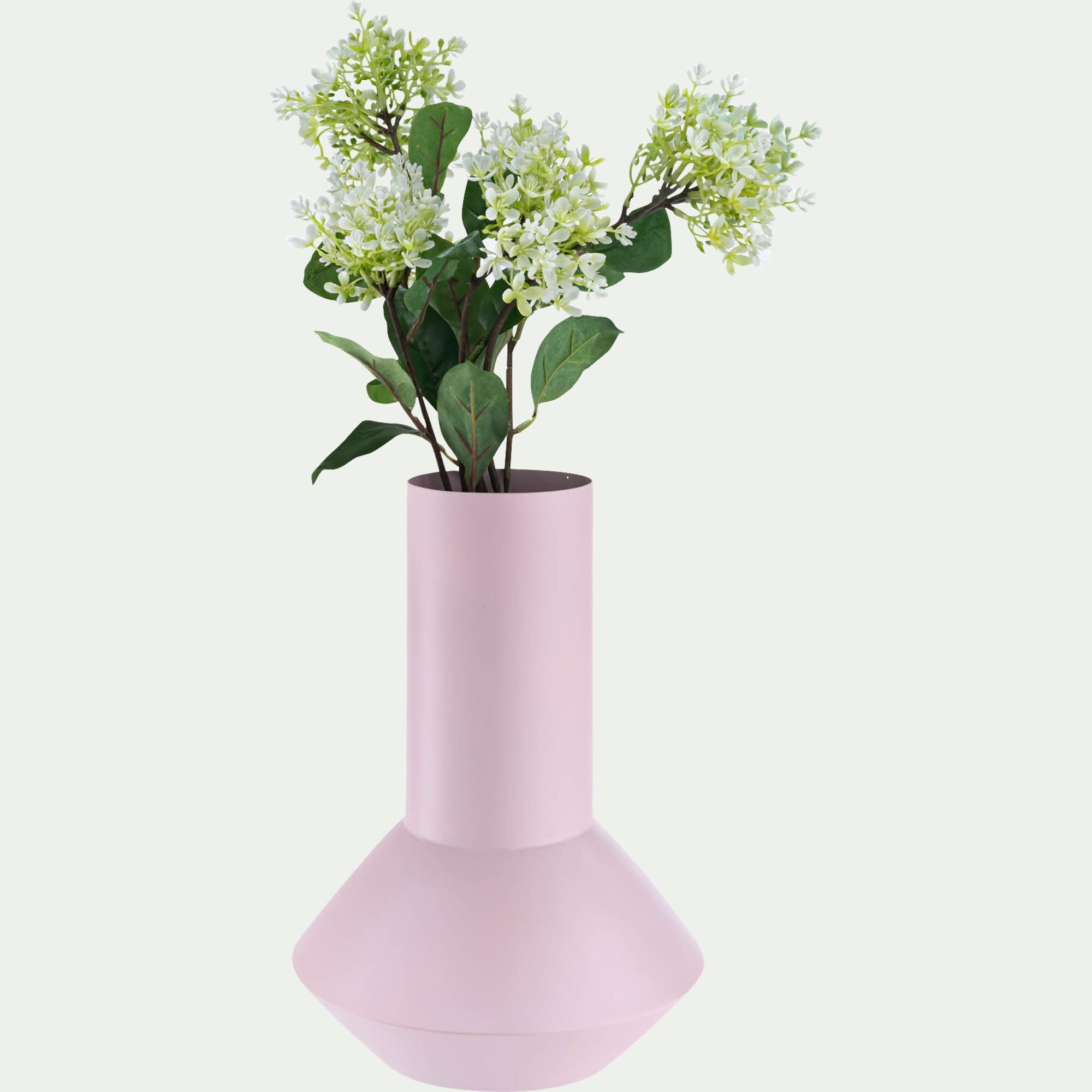 ISTRES - Vase contemporain en fer H32,5cm - rose