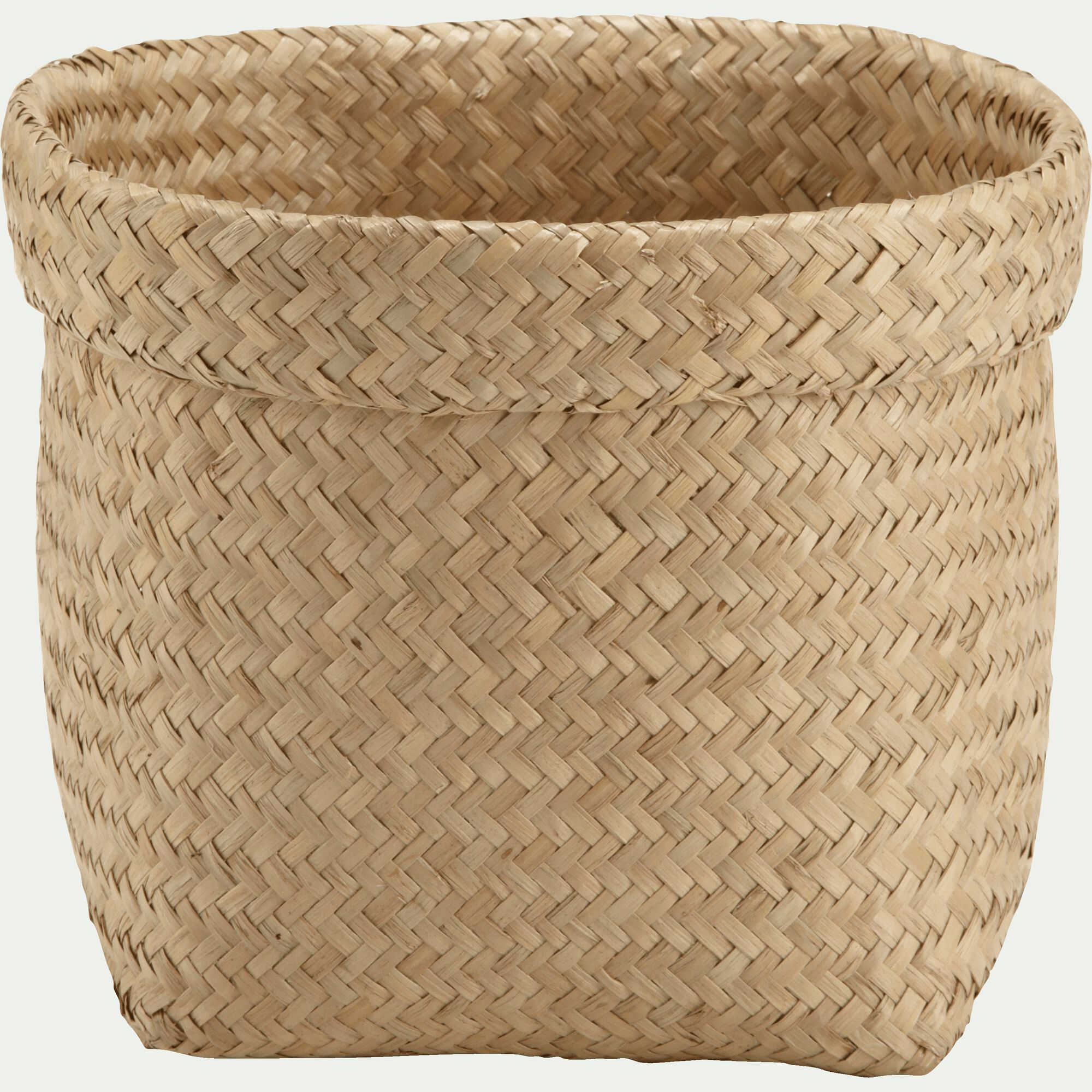 NOU - Panier en jonc de mer - naturel H18xD24cm