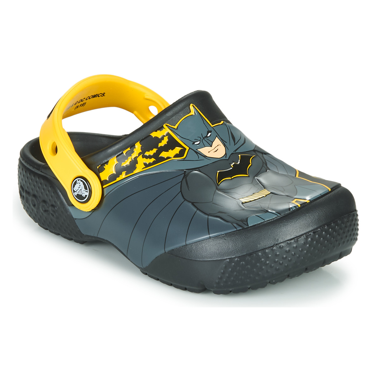 Crocs - CROCS FL ICONIC BATMAN CLOG -  black / Yellow