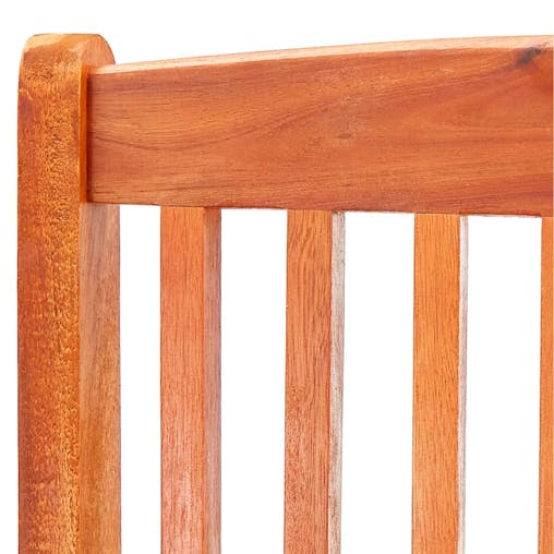 NNEVL Folding Garden Chairs 6 pcs Solid Eucalyptus Wood