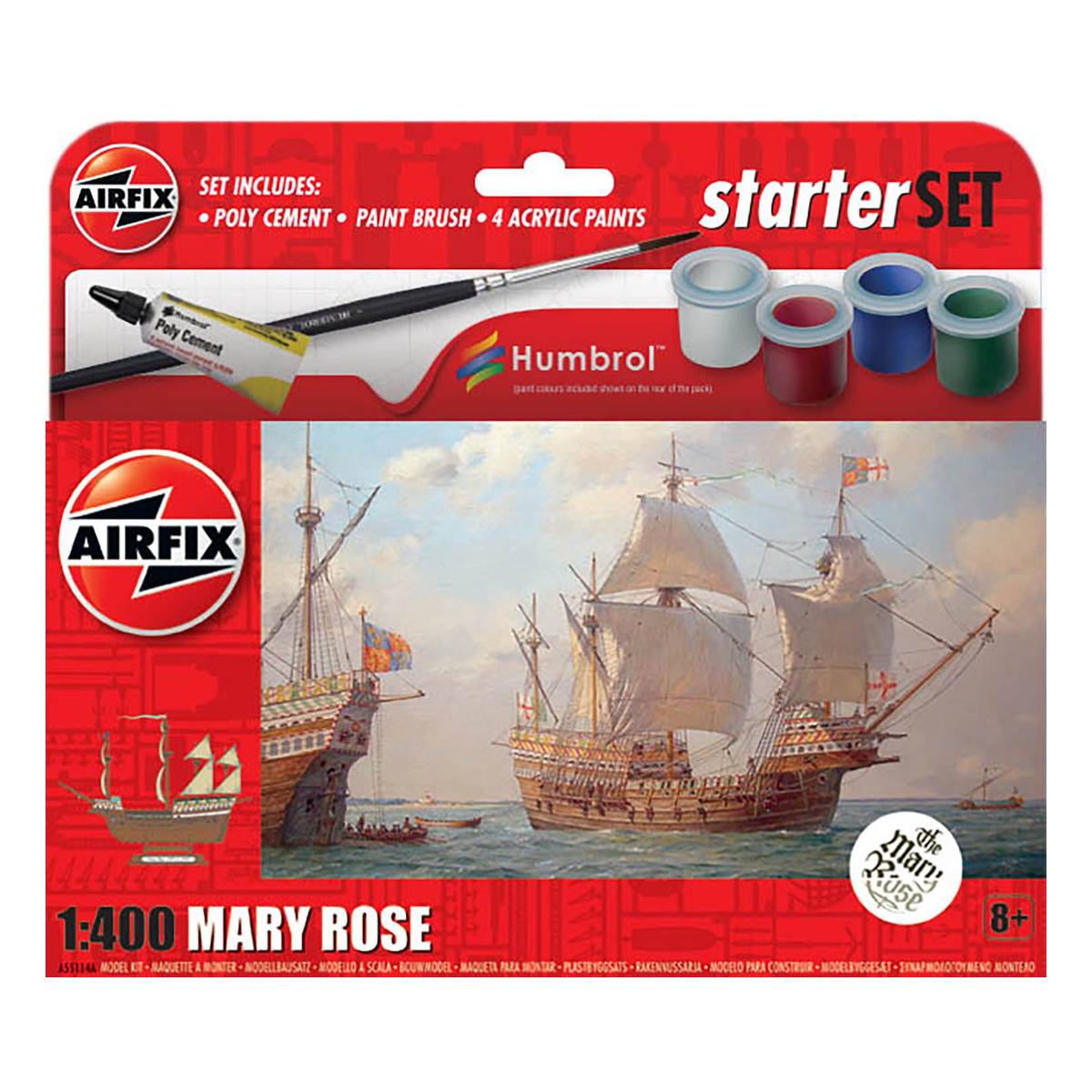 Airfix Mary Rose Model Starter Set 1:400